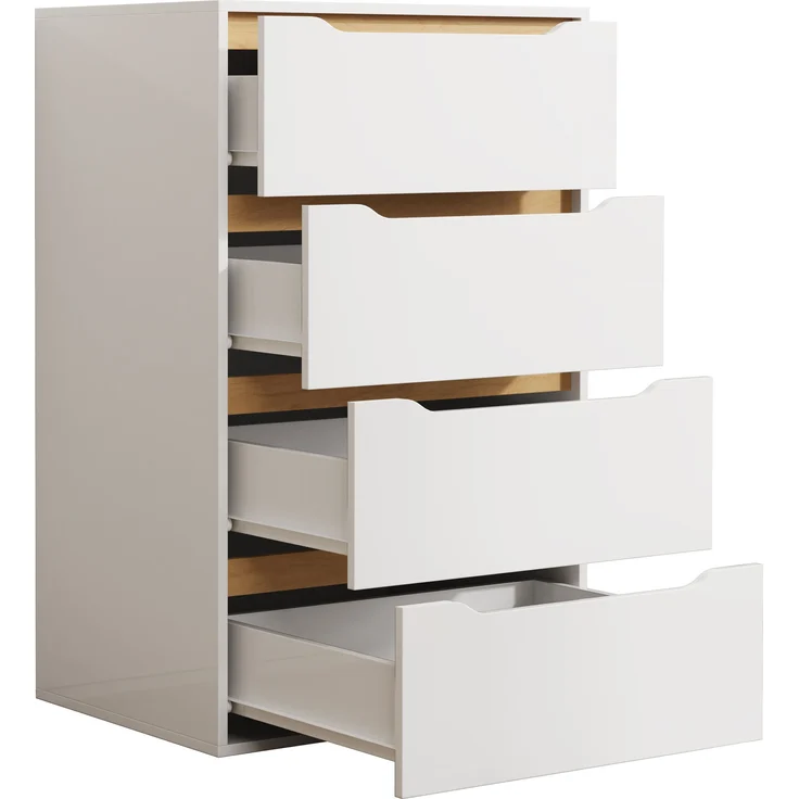 VCM Kommode & Sideboard Malira 921096 Weiß / Honig-Eiche H. 102 x B. 65 x T. 48 cm – Bild 3