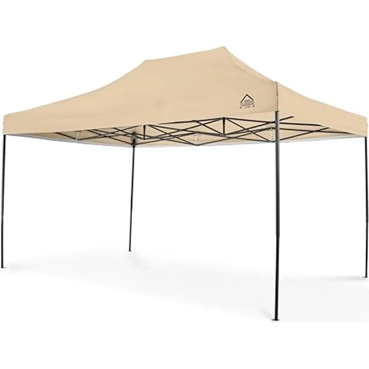 All Seasons Gazebos 3x4. 5m vollständig wasserdichtes Faltpavillon - Beige – Bild 2