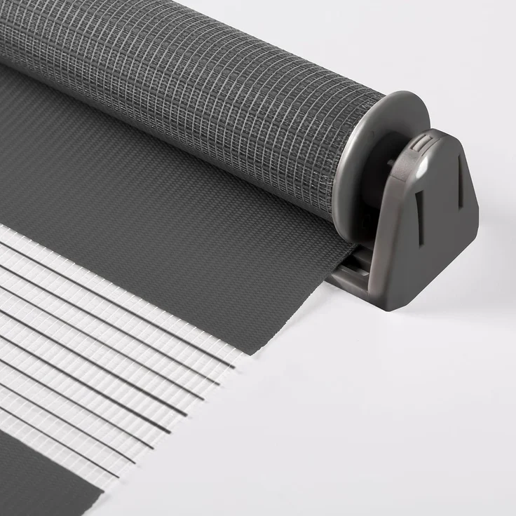 Doppelrollo Klemmfix ohne Bohren 115x150 cm Anthrazit Duo Rollo Klemmrollo Sonnenschutzrollo Fensterrollo für Fenster & Türen Zebrarollo Seitenzugrollo – Bild 3