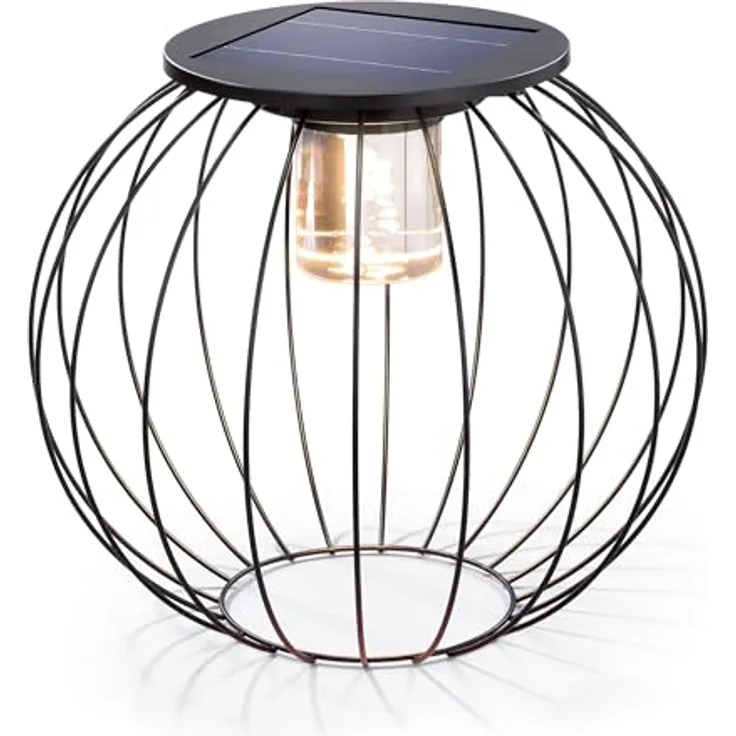 Esotec Exquisite Design Solarleuchte - 36 LED, max. 300 lm, warmweiß 3000 K, Acrylglas, wetterfest für Garten Deko Außen, 102744