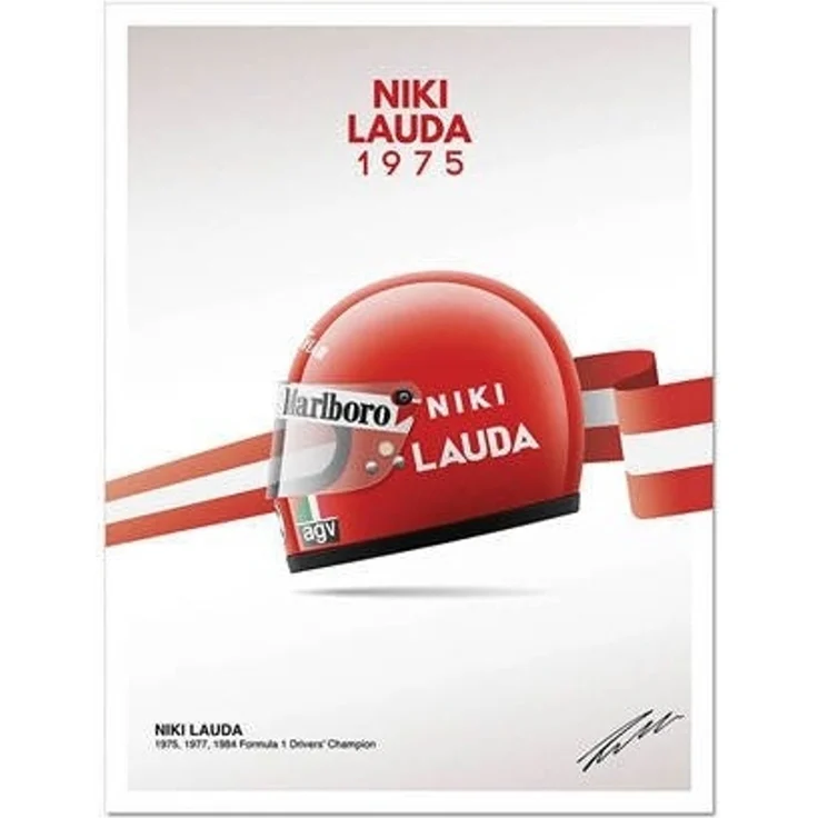 Poster Formel 1 Helme Rennfahrer Gewinner · Deko Print ohne Rahmen - D / 30x40 cm – Bild 8