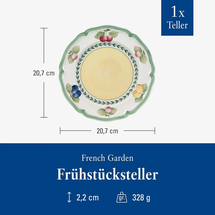 Villeroy & Boch French Garden Fleurence Frühstücksteller / Kuchenteller – Bild 3