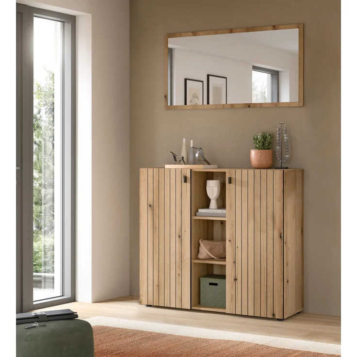 Garderobenkombination (B/H/T: 106x192x37 cm) in Evoke Oak Nachbildung – Bild 5