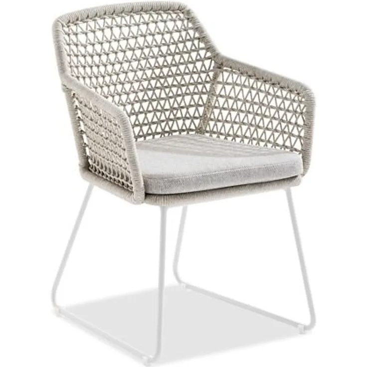 2er Set Lido Dining Sessel weiß