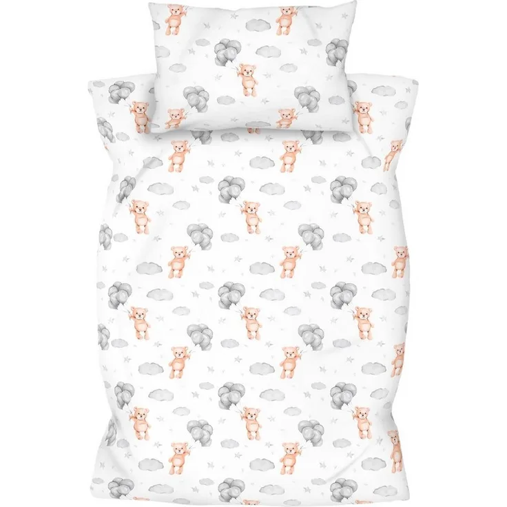 Amilian Kinderbettwäsche 100x135 - Bettwäsche Kinder - Kopfkissenbezug 40x60 cm Babybettwäsche, 2 teilig, 100% Baumwolle, für Mädchen und Jungen