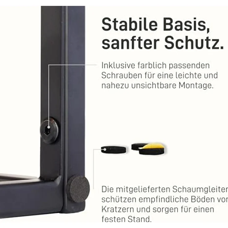 Natural Goods Berlin Blumenständer RECHTECK (1 St), Blumenhocker, Blumensäule, Beistelltisch, wetterfest, Schwarz, 50cm – Bild 7