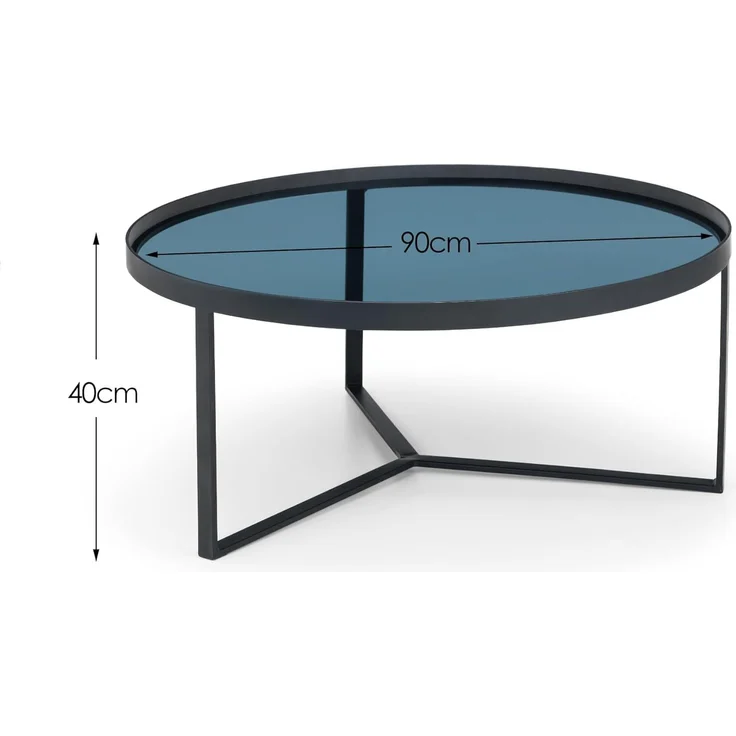 Julian Bowen Loft Couchtisch, Rauchglas – Bild 2