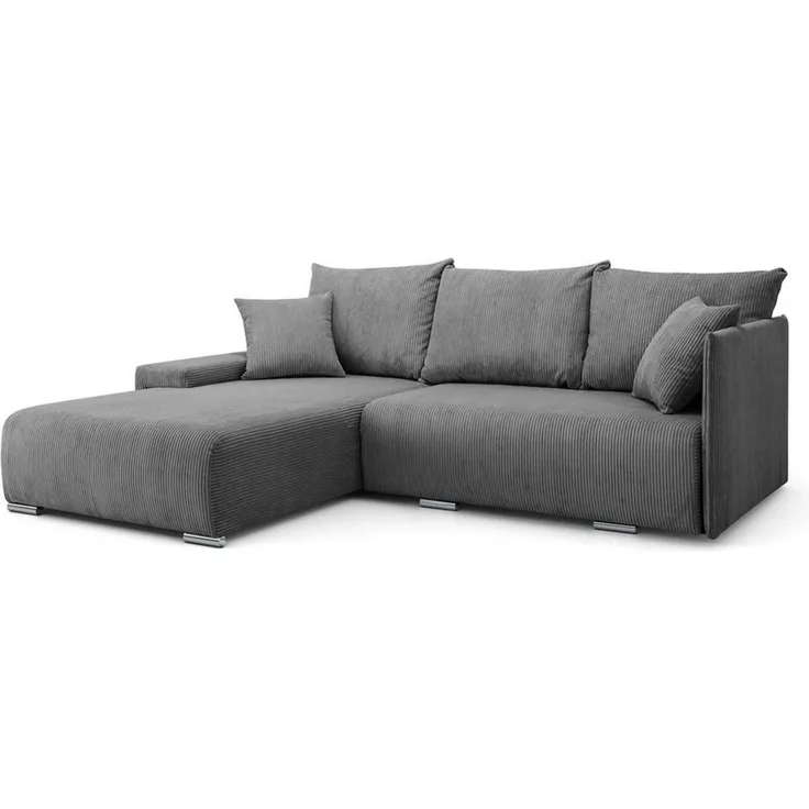 Kaiser Möbel Ecksofa Sofa L form, Couch L form Livorno L stoff Poso, Bequem, praktisch, funktionell