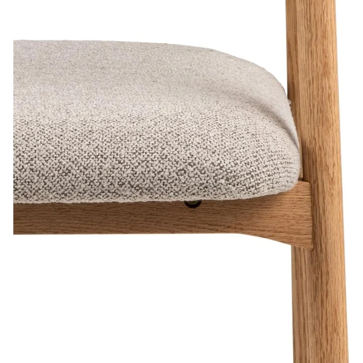 ACTONA GROUP Holzstuhl (2er-Set) in Beige, Stoff, Massivholz - 56x75,5x54cm (BxHxT) (2er-Set) – Bild 4
