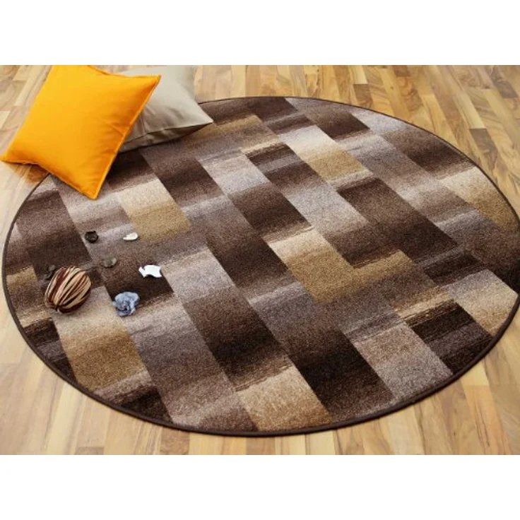 Snapstyle Designteppich Designer Velour Teppich Mystic Karo Rund, Rund, Höhe: 6 mm – Bild 2