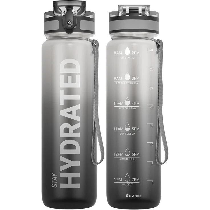 Sahara Sailor Trinkflasche Sport BPA frei 1 Liter Auslaufsicher Gym Yoga Camping