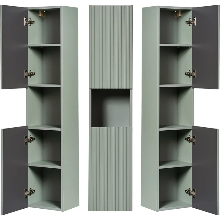 Hochschrank, grün, NEWPORT-56-GREEN – Bild 3