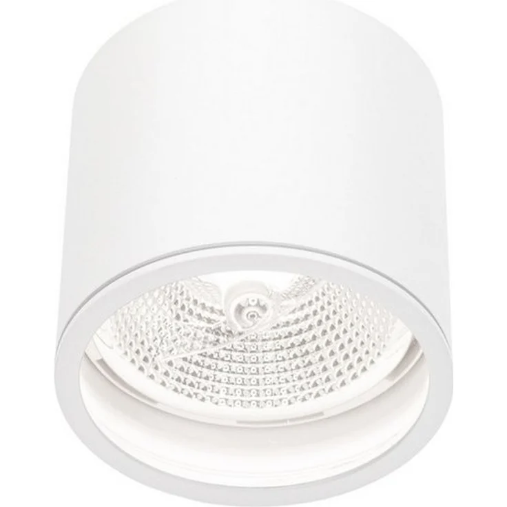 Spectrum Aufbauleuchte LED Chloe AR111 GU10 Außenleuchte weiß Deckenleuchte IP65 max. 12W rund, Kein Leuchtmittelenthalten, Außenleuchte – Bild 1