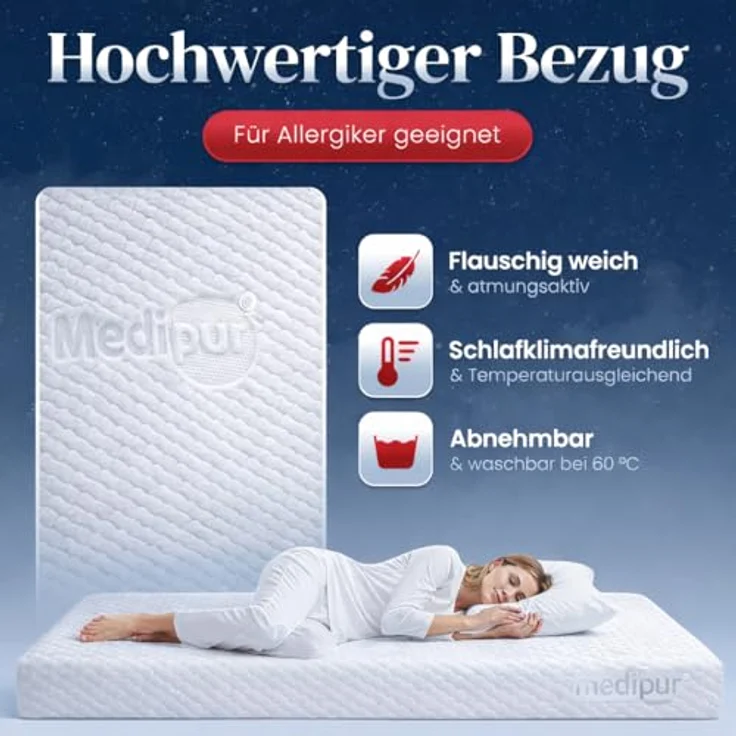 orthopädische Kaltschaummatratze Sensitive Pure Härtegrad H2 100x200 – Bild 5