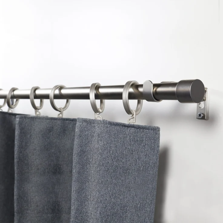 Deco-Raum Gardinenstange Flexa Stilgarnitur Set ausziehbar, Ø 19 mm, 1-läufig, ausziehbar, Wandmontage, verschraubt, Metall, perfekt für Dekoschals Gardinen – Bild 5