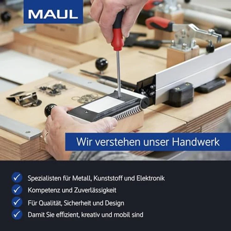 MAUL Klammernspender MAULpro Schwarz Kunststoff Deutschland 73 mm 73 mm 60 mm – Bild 6