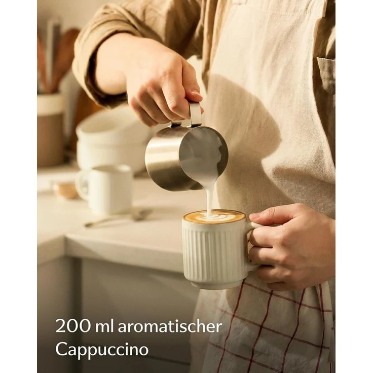 Cosumy Tasse Kaffeetassen Set 4 St. vertikal stapelbar Keramik - Rillenoptik, 4-tlg, Keramik, Vertikal stapelbar, platzsparend, dickwandige Keramik mit Rillenoptik – Bild 3