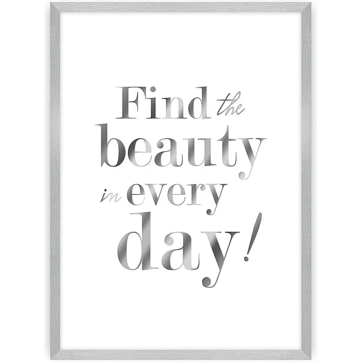Dekoria Wandbild Beauty Silver