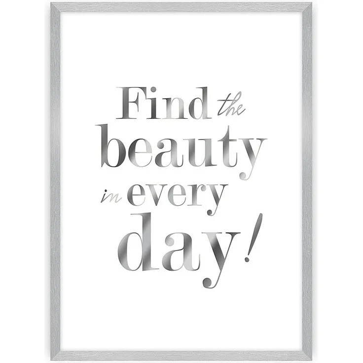 Dekoria Wandbild Beauty Silver