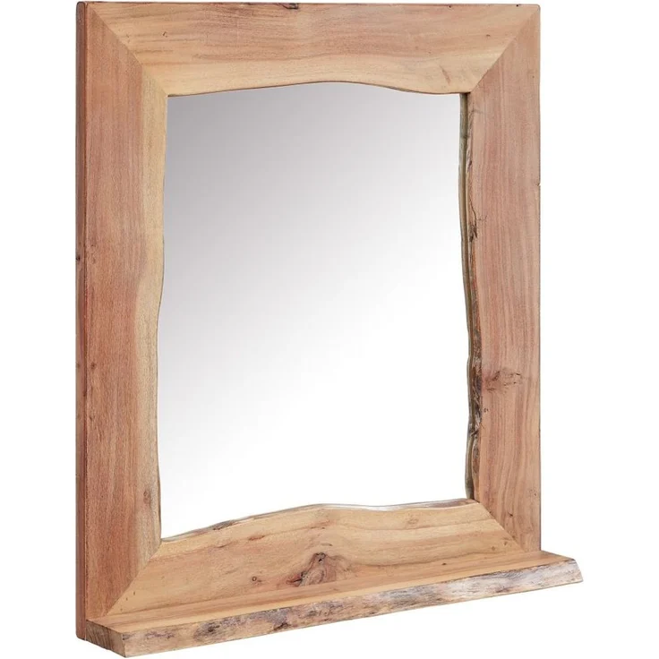 Badspiegel Akazie 70x12x78 natur lackiert PURE ACACIA #613 – Bild 1