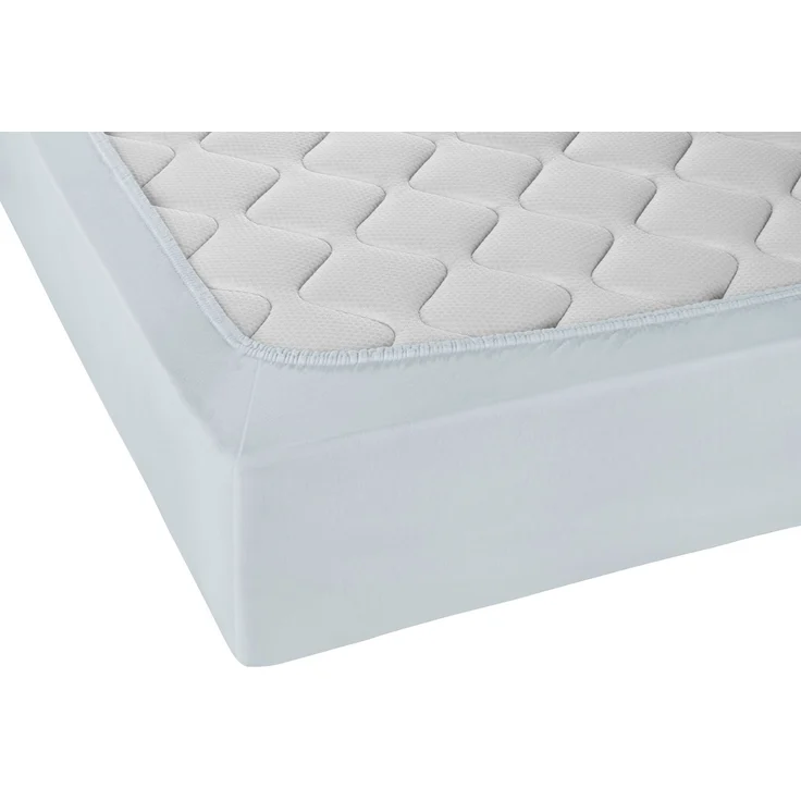 biberna Jersey-Elastic-Spannbetttuch 0077866, ciel, 1x 120x200 cm - 130x220 cm – Bild 2