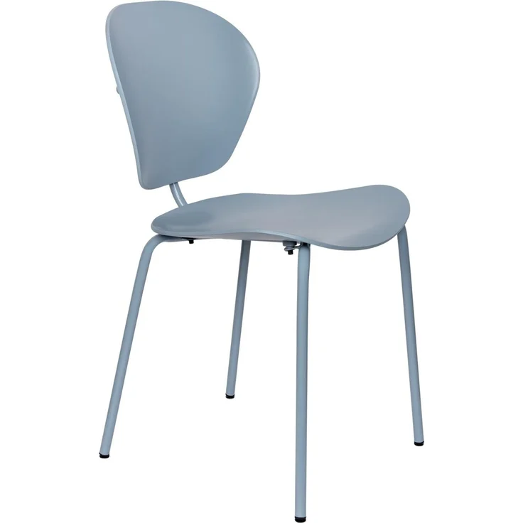 Zuiver Esszimmerstuhl The Ocean im 2er-Set, Farbe Ocean Blue, Sitzschale aus recyceltem Meeresplastik, Metallgestell – Bild 1