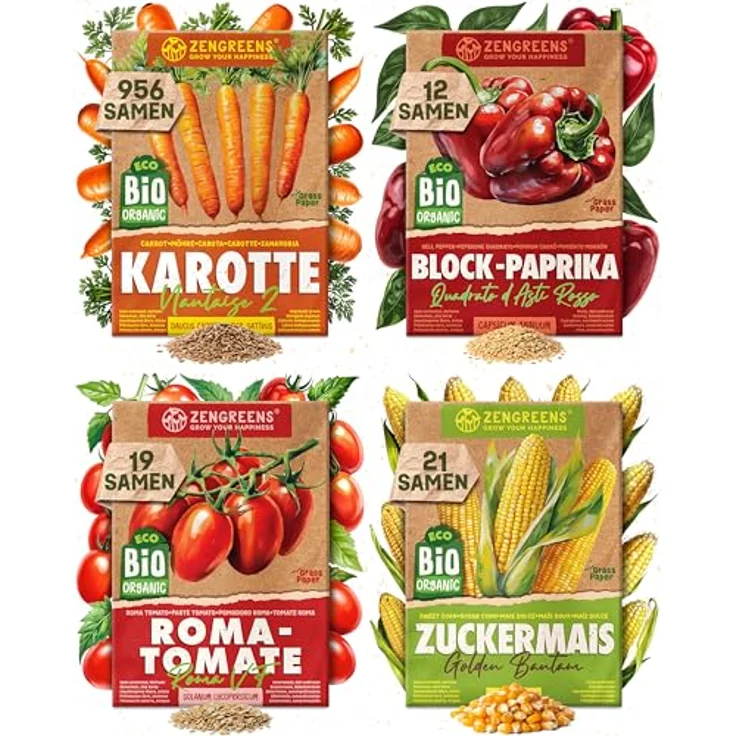 ZenGreens® - Bio Gemüsesamen im 25er Set - 25 Gemüse Samen für den einfachen Anbau im Garten, Balkon oder Hochbeet - Pflanzensamen - Saatgut – Bild 13