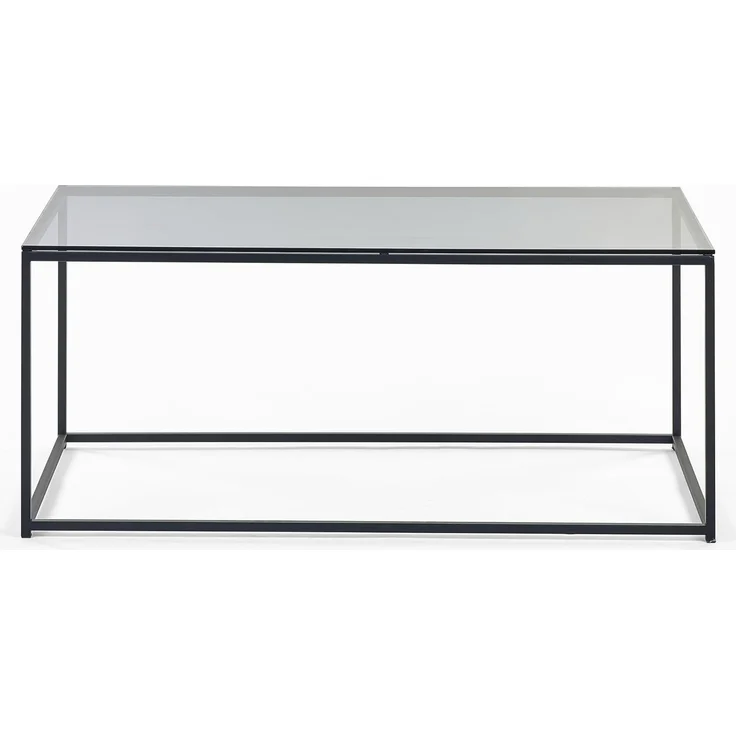 Julian Bowen Chicago Couchtisch, Rauchglas/Schwarz, Einheitsgröße – Bild 3