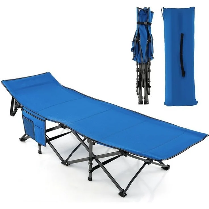 COSTWAY Feldbett Campingbett klappbar, leicht mit Tragtasche – Bild 4