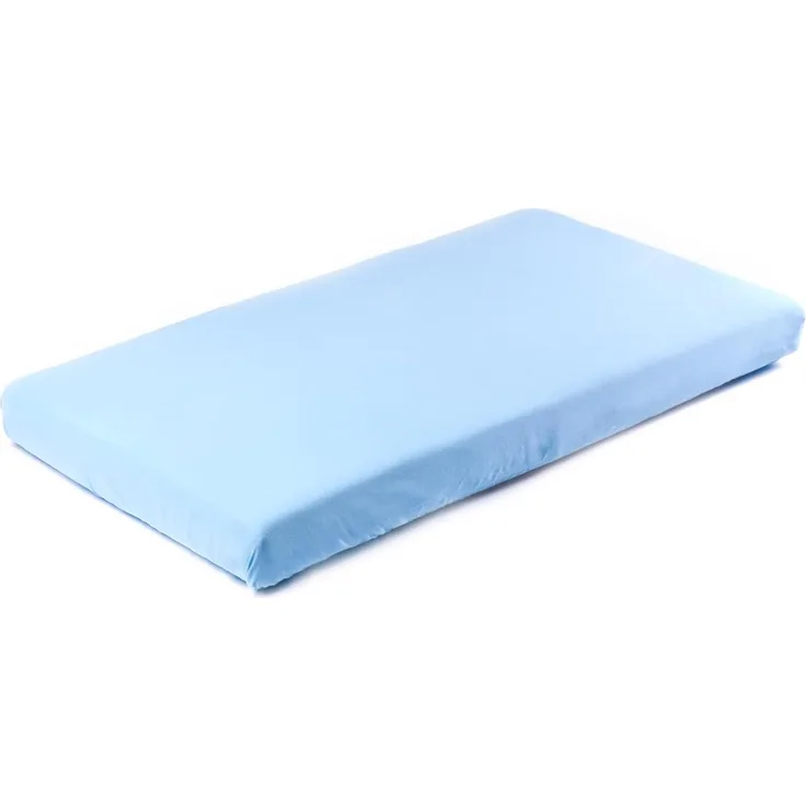 Sensillo Jersey-Spannbetttuch mit Gummizug blau 120×60 2204