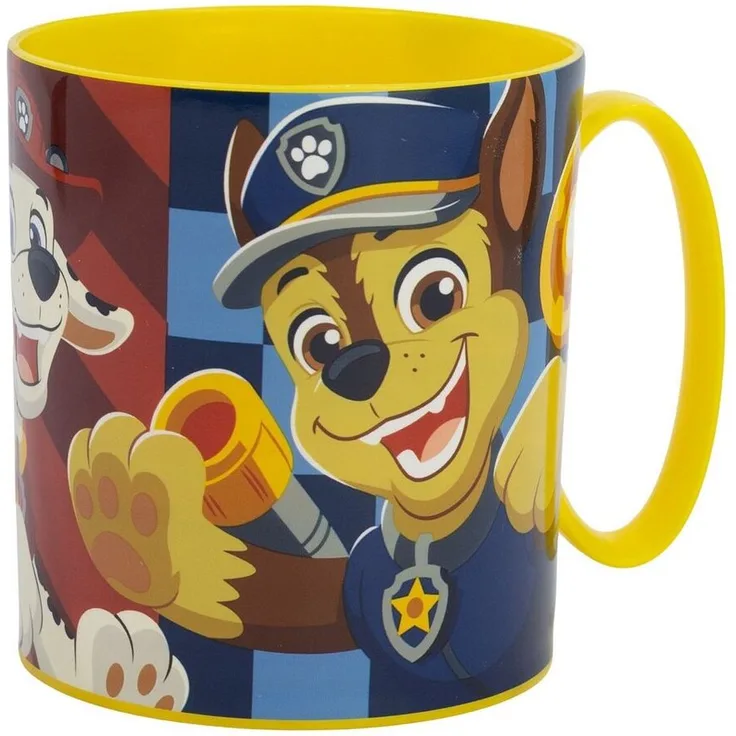 PAW PATROL Kindergeschirr-Set Paw Patrol Chase Rubble Kinder Geschirr-Set 3 teilig (3-tlg), 1 Personen, Becher, Teller, Schüssel