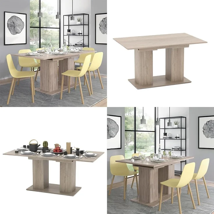 Esstisch Dix Sonoma 140 x 90 cm Vicco – Bild 8