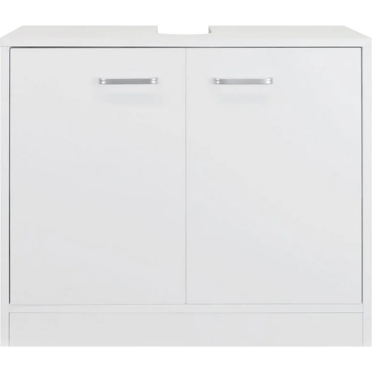 Stabilo Sanitär Waschbeckenunterschrank Waschbeckenunterschrank "LUNA" polarweiß matt 2-türig, 63x29x55cm (1-St) matt 2-türig – Bild 1