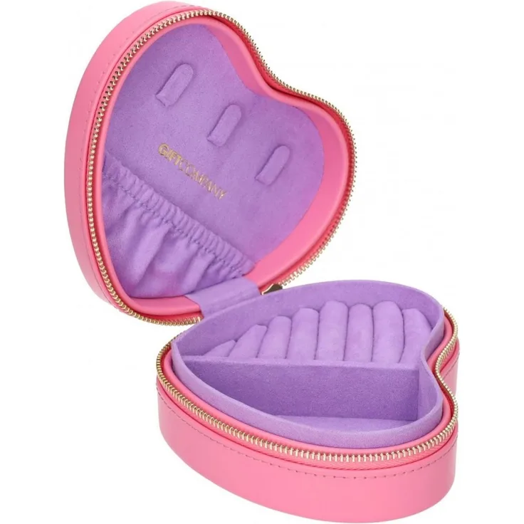 Giftcompany - Schmucketui Schmuckkasten "Treasure" Herz Rosa 1265303012