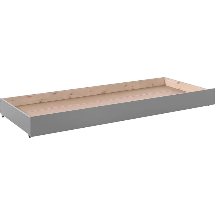 Bettschublade Karolina 196x94x19 Bettschubkasten Massivholz grau