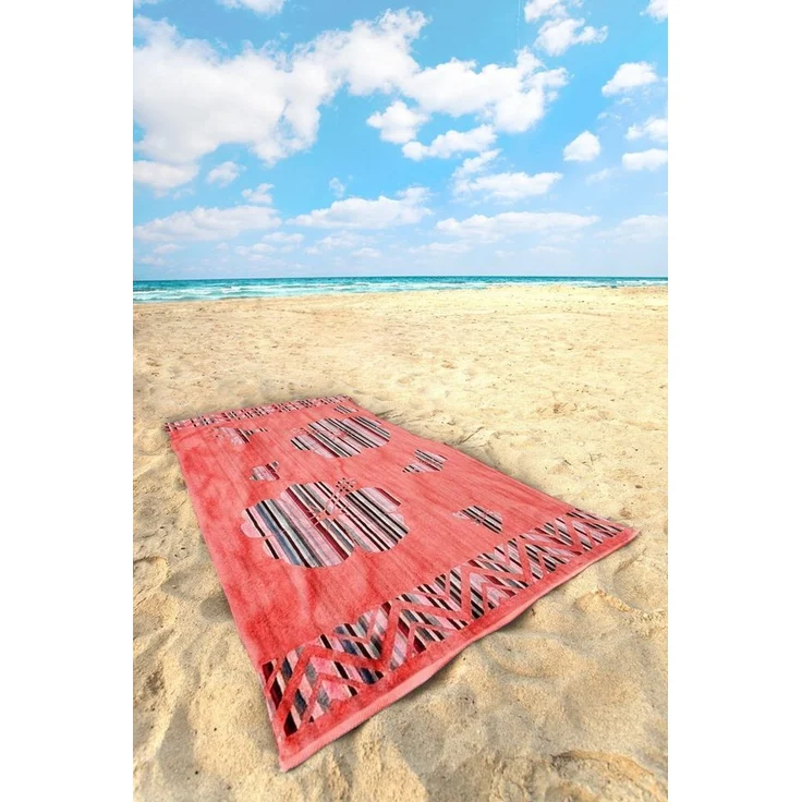 jilda-tex Strandtuch Strandtuch 90x165 cm Badetuch Strandlaken 100% Baumwolle, Saugfähig strapazierfähig – Bild 1