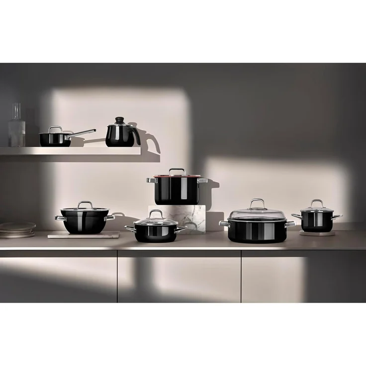 WMF Topf-Set Fusiontec Essential Pro, Glas, Edelstahl (Set, 7-tlg), kratzfeste Oberfläche, wärmereduzierende Hohlgriffe, Made in Germany – Bild 5