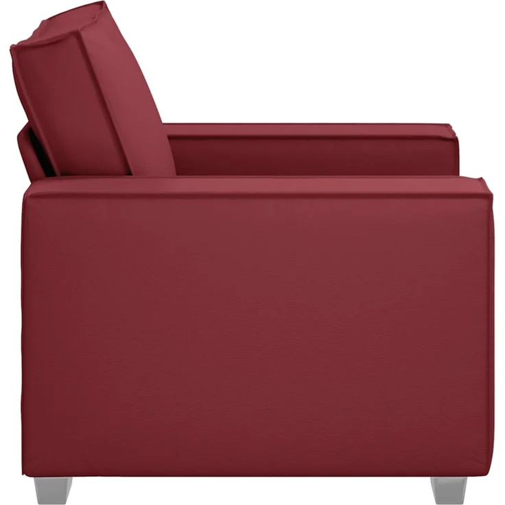 vidaXL Sofa-Sessel Weinrot 100 cm Kunstleder 4105042 – Bild 5