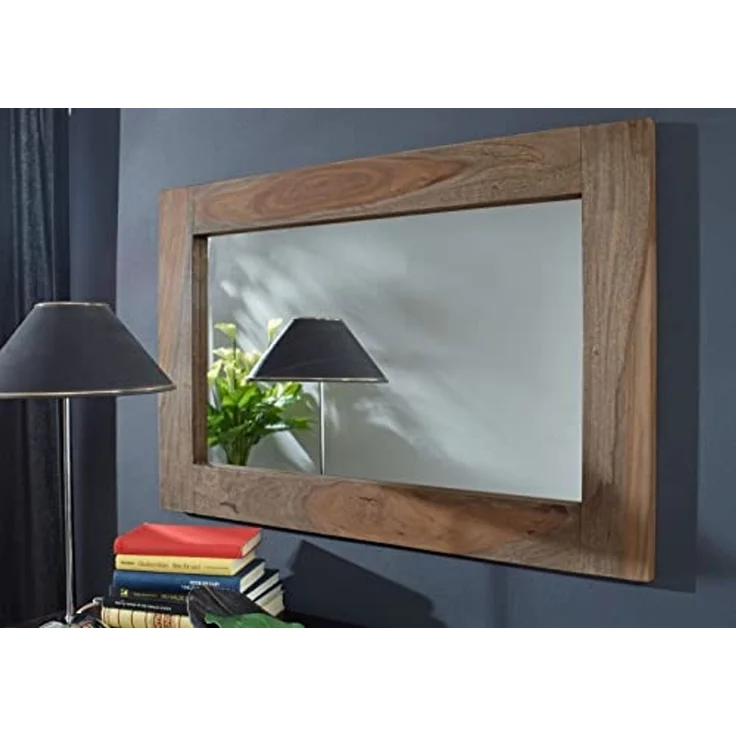 Spiegel Sheesham 90x3x60 grau geölt NATURE GREY #709 – Bild 2