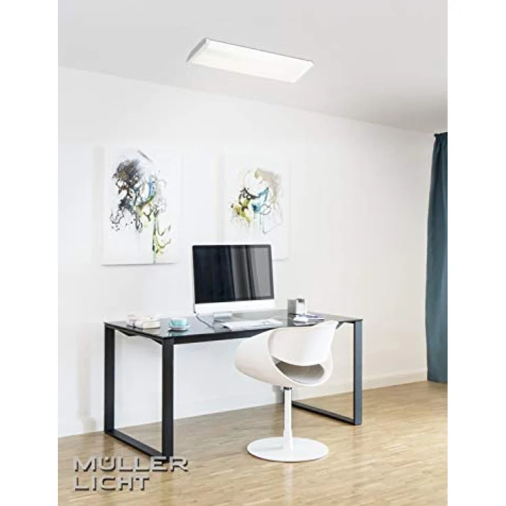 Müller-Licht LED Deckenleuchte Prisma 150 cm Weiß, 2 x 22W G13 T8 Röhren, 2000lm Neutralweiß 4000K – Bild 5