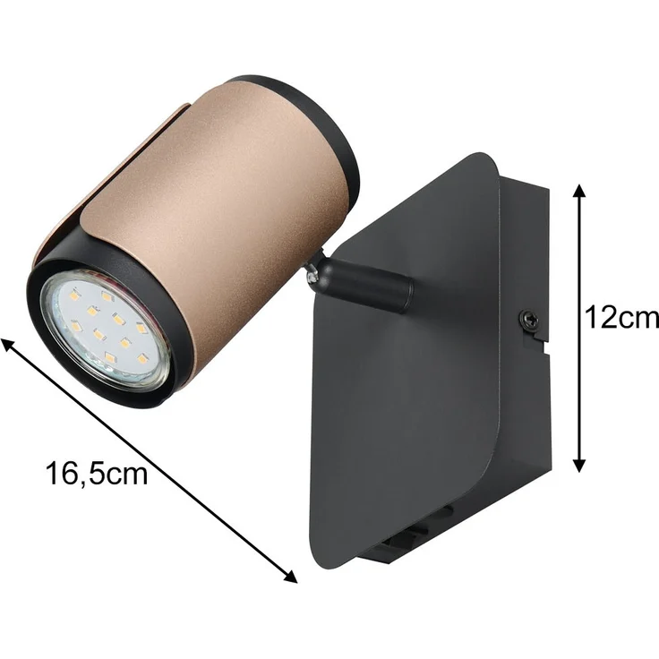 Trio Spot Gillan GU10 schwarz coffee – Bild 4