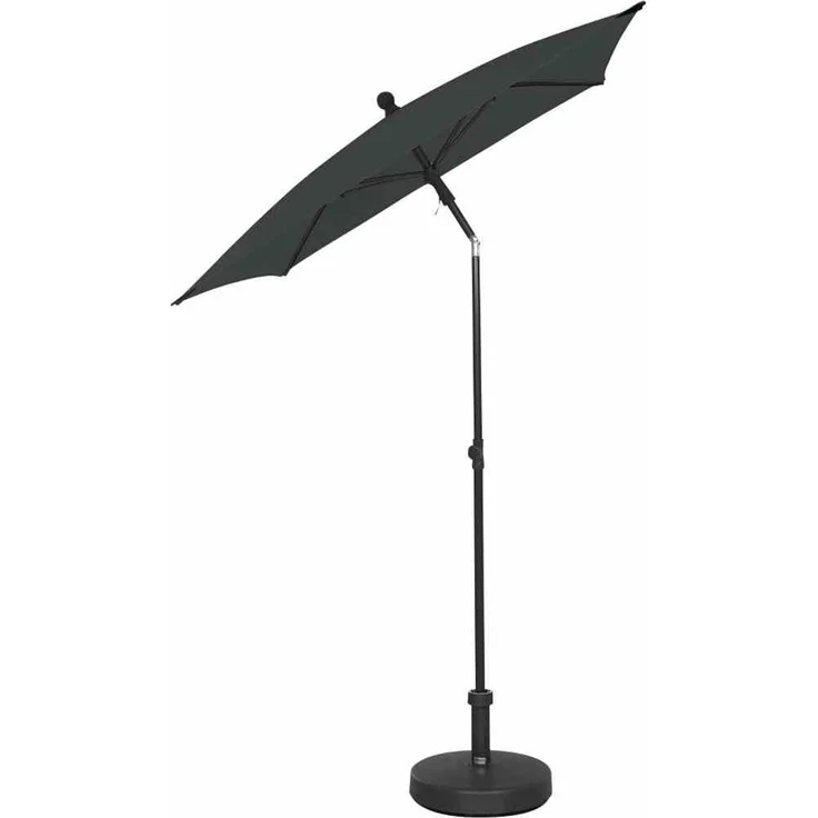 City Mittelstockschirm anthrazit/grau 140x210cm – Bild 8