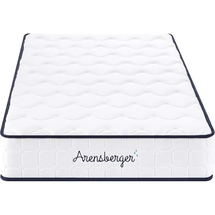 Arensberger LENA Federkernmatratze, 90x200cm, Höhe 21cm, Härtegrad H3, HR Taschenfederkern mit Memoryschaum, Rollmatratze – Bild 7