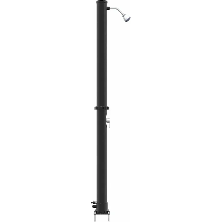 vidaXL Außen Solardusche Schwarz 217 cm PVC und Aluminium 42003407 – Bild 1