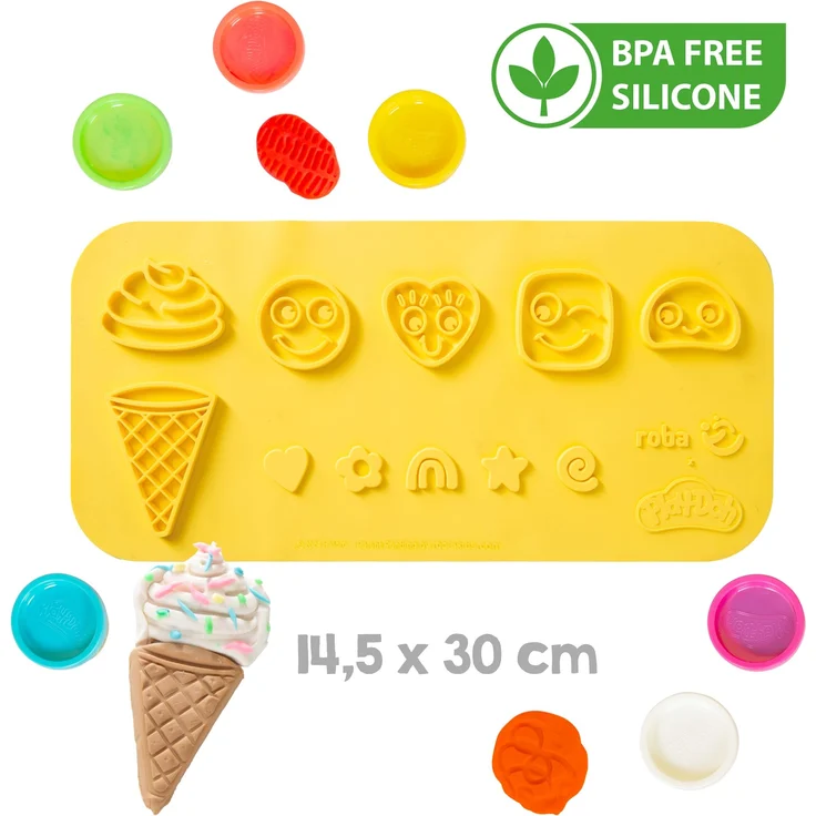 roba Eisstand 'roba x Play-Doh' - inkl. Zubehör - aus FSC®-zertifiziertem Holz - Bunt – Bild 3