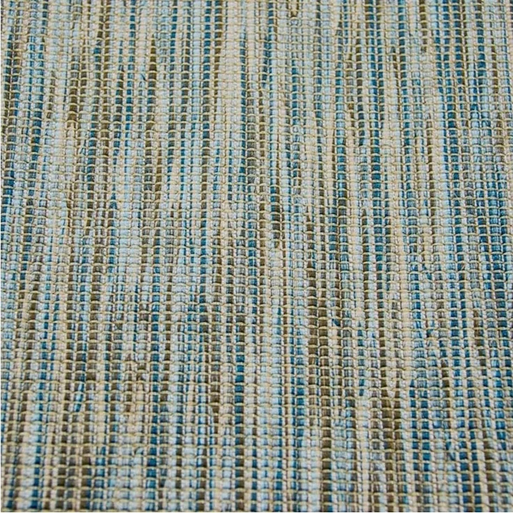Carpetia Teppich Teppich Innenbereich und Außenbereich beidseitig nutzbar Blau Beige, rechteckig, Höhe: 5 mm, beidseitig nutzbar – Bild 2