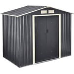 Gartenschuppen 213x127x185cm Stahlblech mit Satteldach [en. casa]