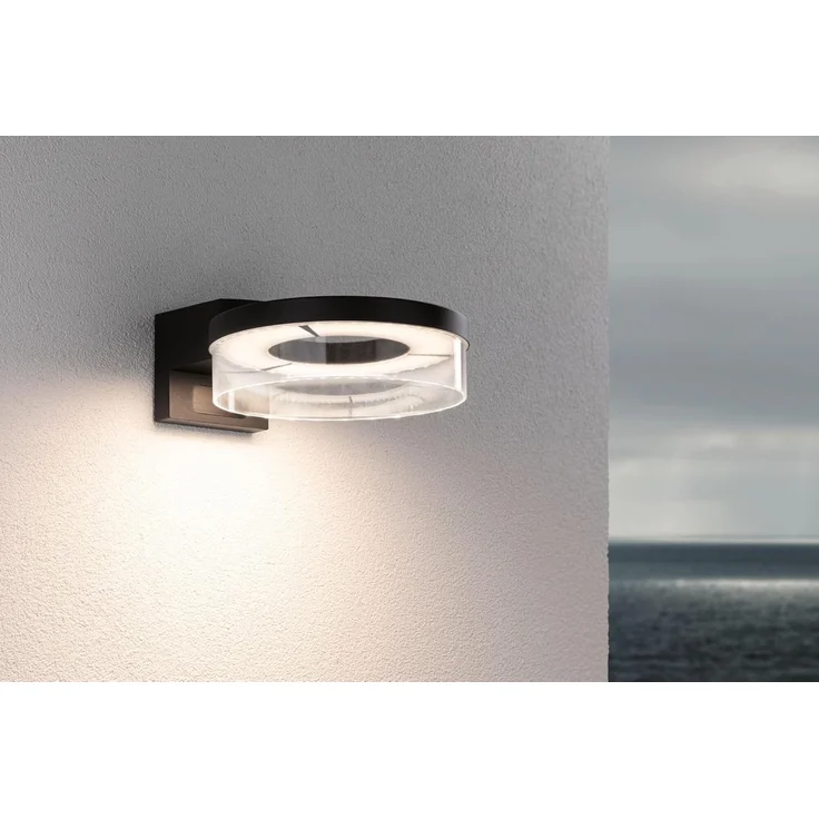 Paulmann 93111 LED Außenwandleuchte Capea Bewegungsmelder anthrazit 3000K IP44 – Bild 6