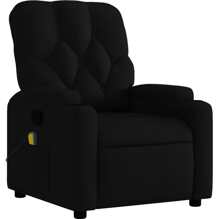 vidaXL Massage-Relaxsessel, schwarzer Stoff 3206066 – Bild 2