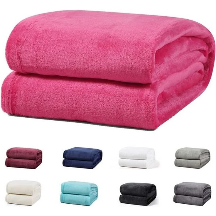 Wohndecke Luxury Kuscheldecke, 150x200 cm, 220x240 cm, 230x270 cm, Buymax, super weiche Fleece-Tagesdecke, Sofadecke – Bild 2